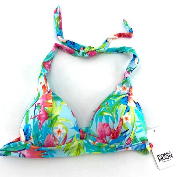 Banana moon Women's Multicolor Maho Seasalt Triangle Swim Top Size S - Picture 2 of 9